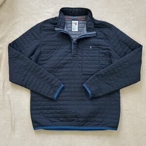 Relwen Quilted Navy Pullover Jacket- Medium
